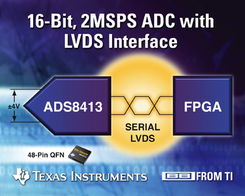 德州儀器推出16位2MSPS SAR ADC，集成串行LVDS接口，推動(dòng)高精度數(shù)據(jù)采集技術(shù)發(fā)展